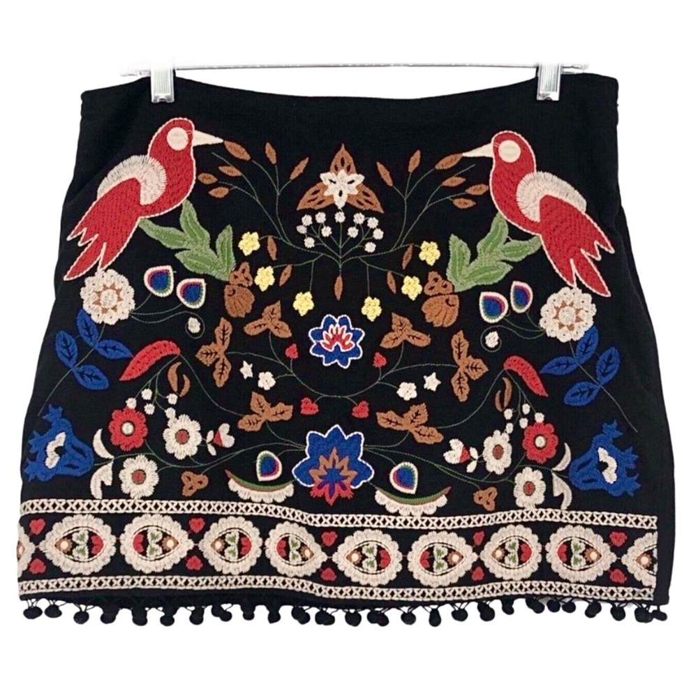 The Impeccable Pig Embroidered Black Mini